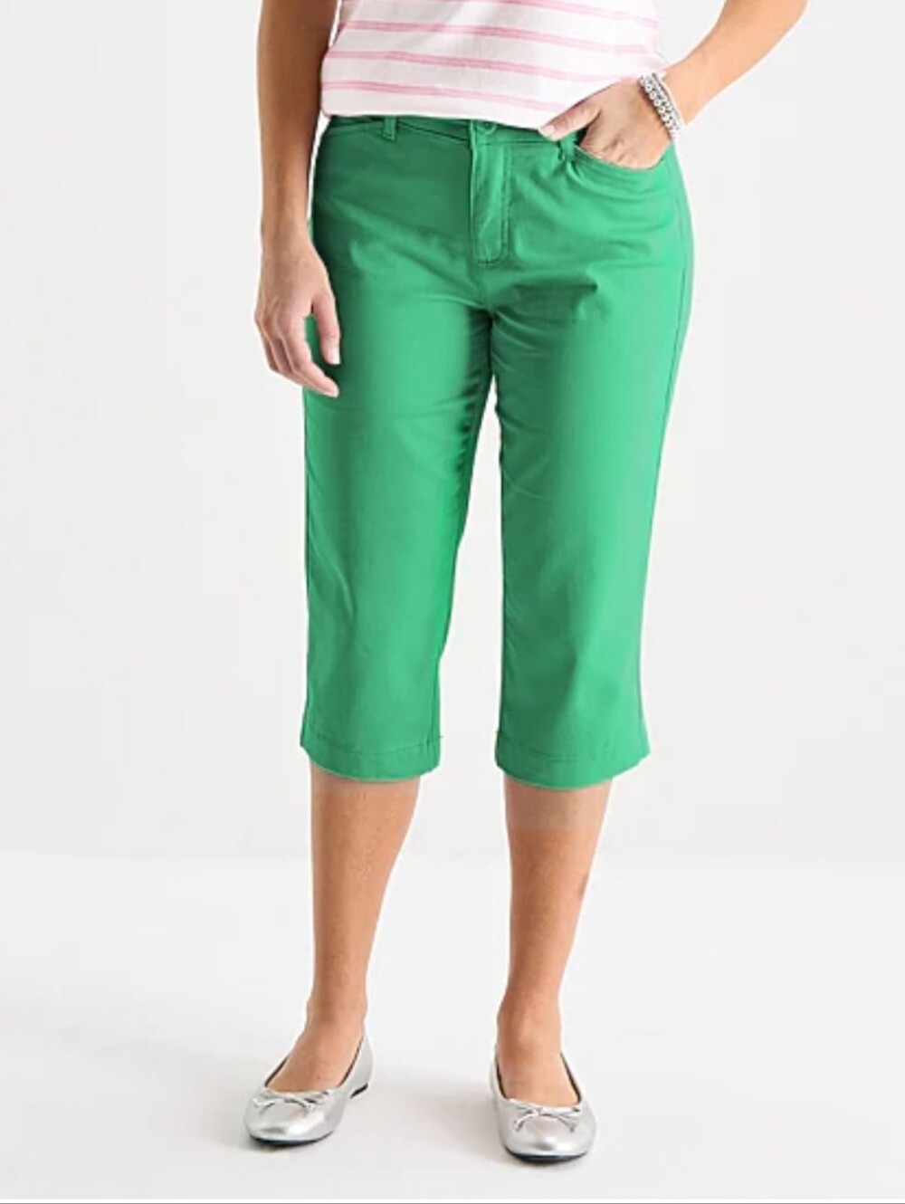 Green Capris - Mid-rise